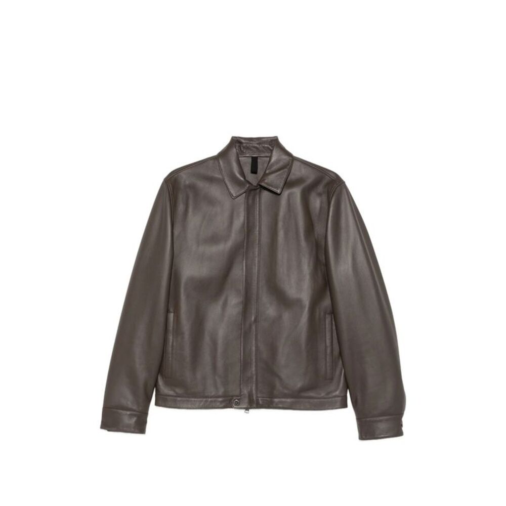 Tagliatore Brown Jackets - Leather Jackets Men